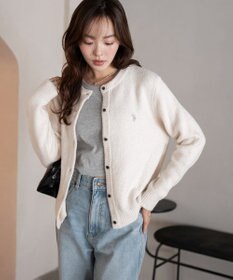 WEGO 【WEB限定/25年秋冬新作】別注USPOLO微起毛カーデ