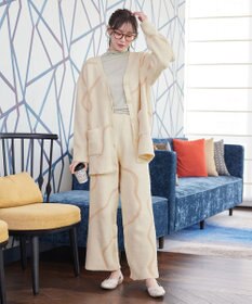 Tiaclasse ふわもちニュアンス配色ニットカーディガン