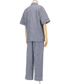 ワコール／睡眠科学 【メンズパジャマ】　5分袖　長ズボン　綿100%　楊柳素材　睡眠科学／ワコール　YGT139