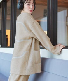 Tiaclasse ふわもちニュアンス配色ニットカーディガン