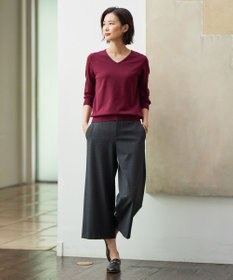 J.PRESS LADIES L 【洗える】PRINCE Vネック ニット