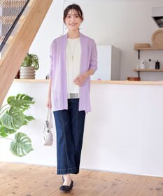 Tiaclasse L 【新色追加・UVケア・接触冷感】ロングトッパーカーディガン