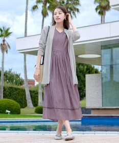 Tiaclasse L 【新色追加・UVケア・接触冷感】ロングトッパーカーディガン