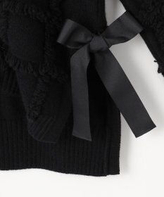 自由区 【カトリエムブーケ】Check frange フリンジカーディガン