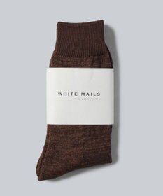 WHITE MAILS PAPER PILE ミドルゲージソックス