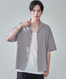WEGO クレープオープンカラーシャツ（SS）