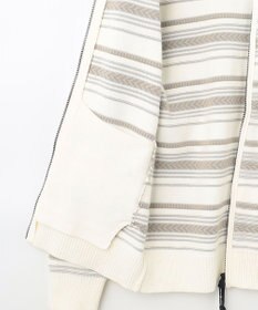 JOSEPH ABBOUD MOUNTAIN 【UNISEX】ジャガード柄 ZIPニット アウター