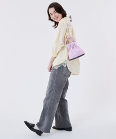 LeSportsac GH DRAWSTRING XBODY/ライラック/サンドバーコード