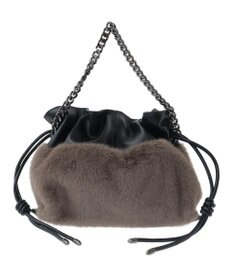 YECCA VECCA 2wayチェーンギャザーバッグ