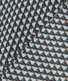 自由区 【洗える】ジオメトリックハートプリント ブラウス