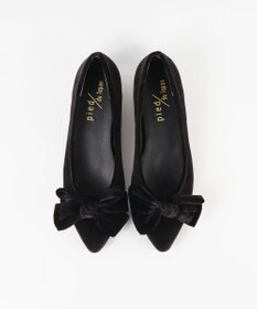 BONTRE 【pied du lapan/ピエドラパン】ベロアリボンパンプス/50760ZI