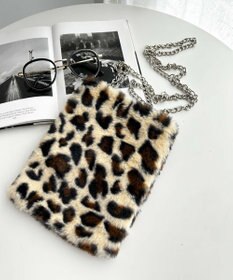 WEGO ファーチェーンミニショルダー