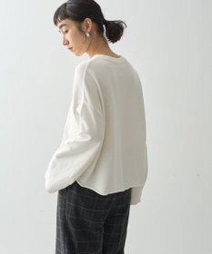 AMERICAN HOLIC ミニ裏毛タックスリーブショートプルオーバー1