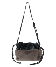 YECCA VECCA 2wayチェーンギャザーバッグ