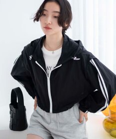 WEGO シアーナイロンラインショートパーカー