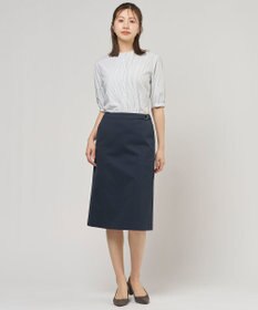 J.PRESS LADIES 【セットアップ対応・洗える・撥水】コットンFITTY スカート