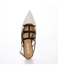 MODE ET JACOMO <MODE ET JACOMO>リボンフラットバックベルトパンプス