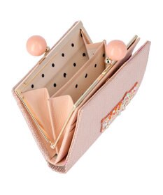 tsumori chisato CARRY キラネコストーン がま口 2つ折り財布