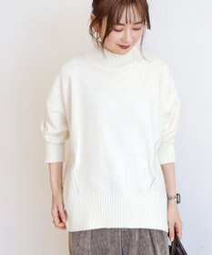 AMERICAN HOLIC モックネックコクーンニットプルオーバー