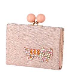 tsumori chisato CARRY キラネコストーン がま口 2つ折り財布