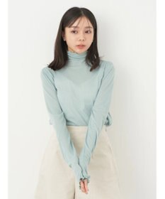 earth music&ecology シアータートルネックプルオーバー