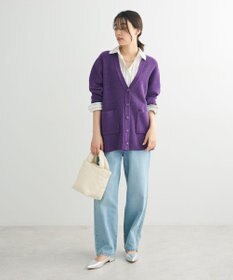 Green Parks Ｖネック畦編みニットカーディガン