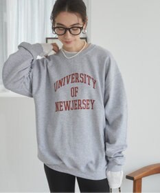 WEGO 【ANGIE VINTAGE】カレッジロゴプリントスウェット