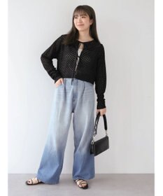 Green Parks ・ＥＬＥＮＣＡＲＥ　ＤＵＥ　２ｗａｙメッシュカーディガン