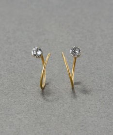 Phoebe 【金属アレルギー対応】ダブルループストーンピアス/ニッケルフリー