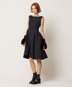 TOCCA 【WEB限定カラーあり】【消臭・洗える】RIBBON LABYRINTH JACQUARD ドレス
