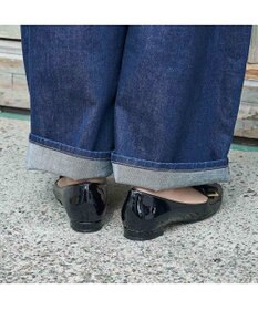 ing <ing>【WEB限定】【レイン対応】リボンモチーフフラットパンプス