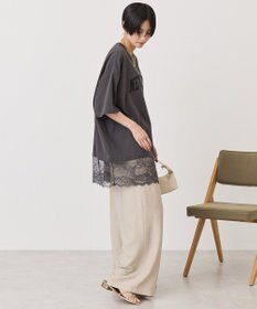 AMERICAN HOLIC カレッジロゴレースドッキングＴシャツ