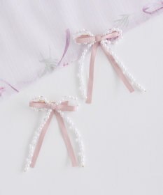 Maison de FLEUR パールリボンクリップＳＥＴ