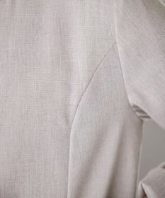 Tiaclasse L 【新色追加・洗える】麻調薄地キーネックジャケット