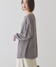 AMERICAN HOLIC 【選べる丈】ヘンリーネックワッフルメロープルオーバー