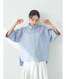 earth music&ecology ワイドスリーブ半袖シャツ