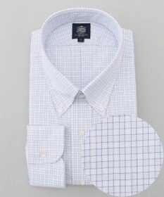 J.PRESS MEN 【KING SIZE】【PREMIUM PLEATS / 形態安定】スーピマコットンファンシーチェック ドレスシャツ / B.D.