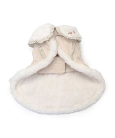 PET PARADISE ペットパラダイス フリルポンチョ 《ホワイト》  中型犬 大型犬