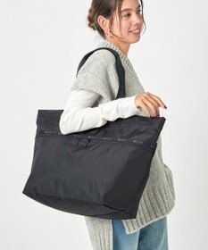LeSportsac CARLIN ZIP TOP TOTE BAG/リサイクルドブラックJP