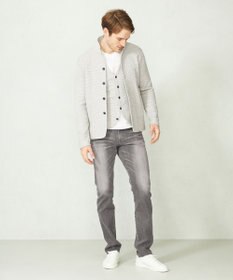 JOSEPH ABBOUD 【軽くて洗える】ストローヤーンニット カーディガン