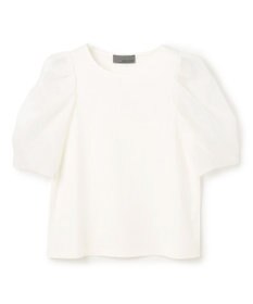 uncrave ダブルフェイスジャージー オーガンジーコンビトップス