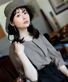 Tiaclasse ナチュラルな風合いのアンダリミックスクロシェハット