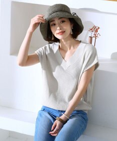 Tiaclasse ナチュラルな風合いのアンダリミックスクロシェハット