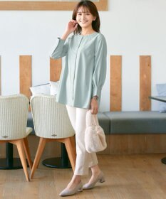 Tiaclasse L バックフレアヨークチュニック