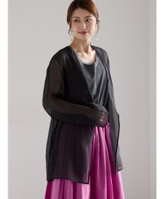 Te chichi シアーノーカラーシャツ