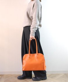 blancle シュリンクレザー ワイドボストン