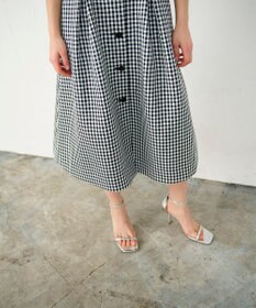 GRACE CONTINENTAL チェックジャンパースカート