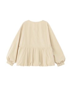 Green Parks ノーカラーペプラムブルゾン