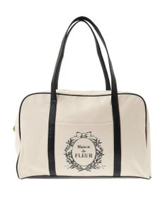 Maison de FLEUR EC限定キャンバスキャリーオンボストンバッグ