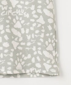 PW CIRCULUS 【MEN】【ストレッチ】アニマルプリント ロゴ モックネック シャツ